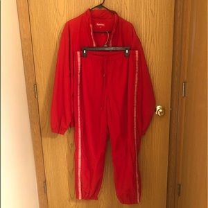 Supreme track suit size large